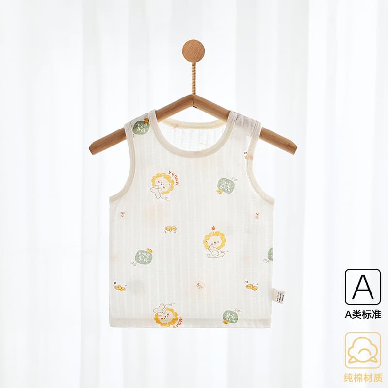 Baby Vest Summer Thin Cotton Kids Vest Inner Wear Girls Sleeveless Summer Undershirt Boys