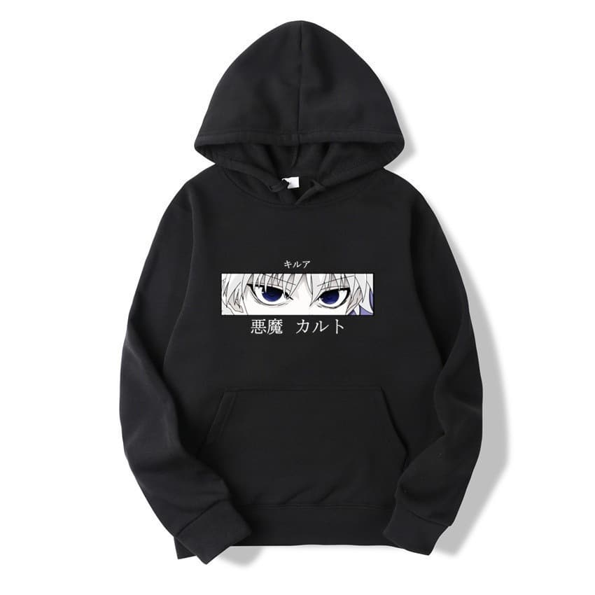 Wholesale Japanese Anime Killua Hunter Fleece-Lined Sweatshirt Unisex Top EU Size