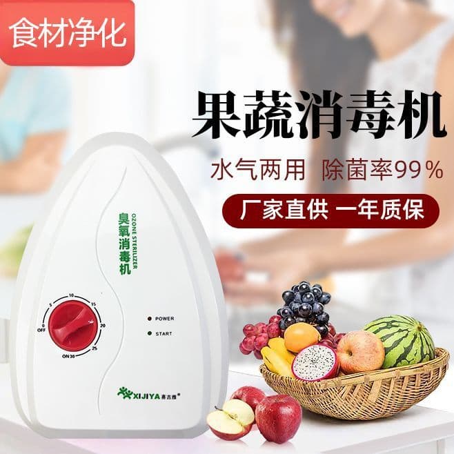 Home Multi-functional Ozone Generator Small Ozone Machine for Fruit/Vegetable Washing, Deodorization, and Disinfection