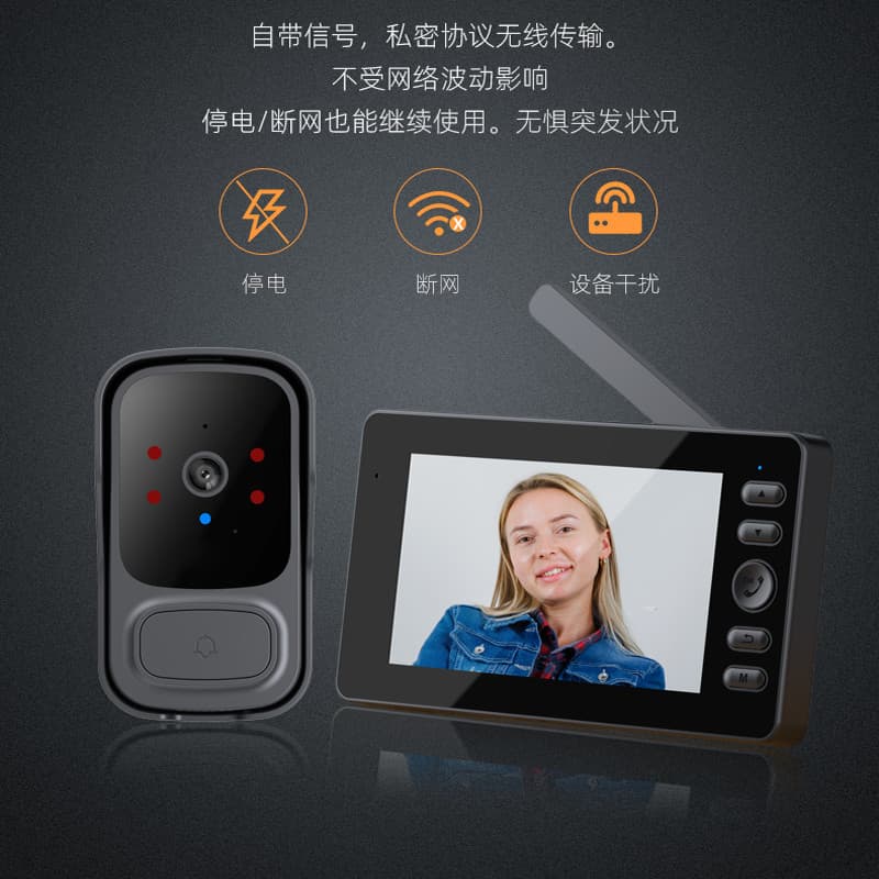 Cross-border Best-selling M Doorbell Series Repeat Order from Returning Customers Video Doorbell Home Intercom Doorbell Exclusive Link HD