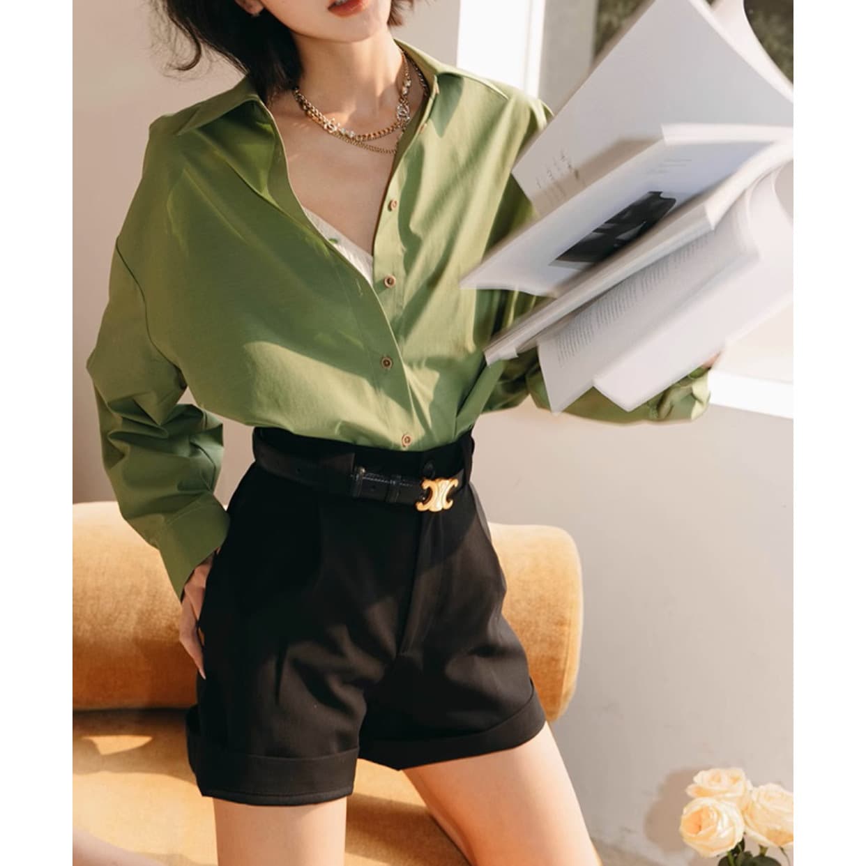 ROSEBANKS Fantastic Green Shirt - A very authentic green shirt
