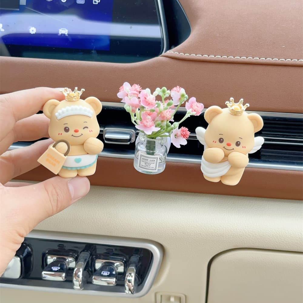 Car Vent Clip Air Freshener, Cute Car Decorative Aromatherapy Diffuser for Women, Light Fragrance