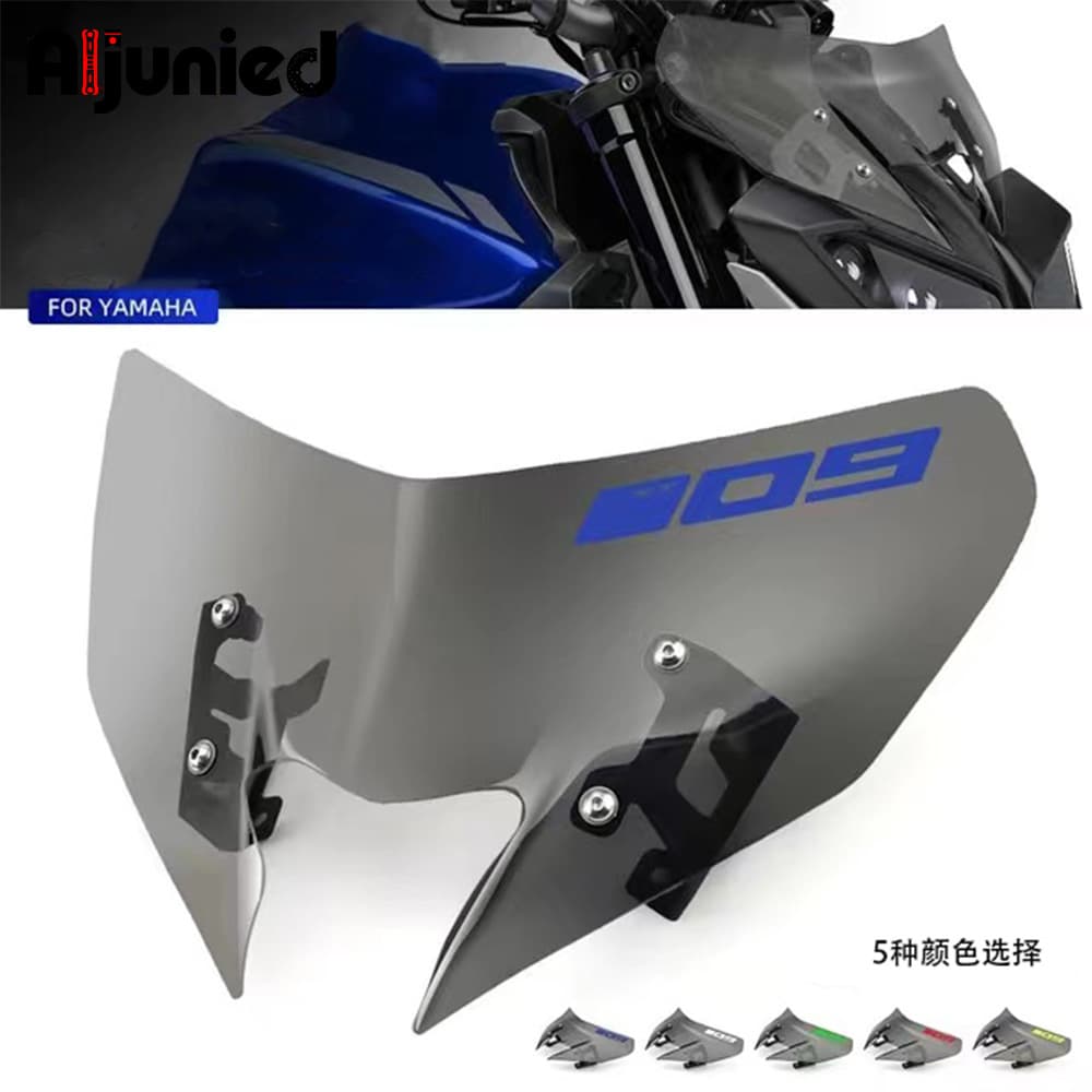 Compatible with Yamaha MT09 Modified Windshield Motorcycle Front Windshield Deflector Wind Screen Visor Accessories