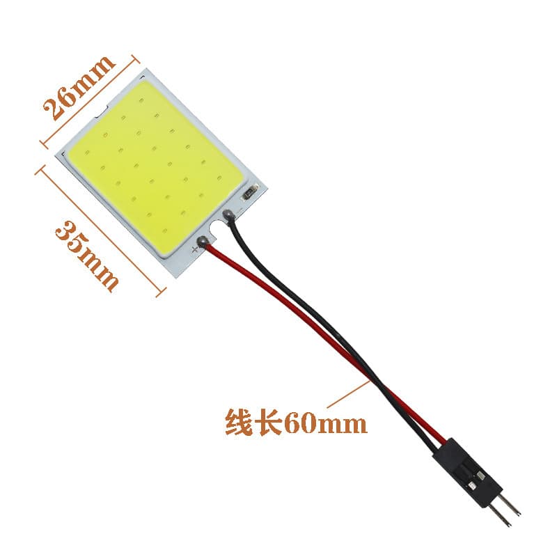 Car COB Dome Light 18 24 26 48 LED Reading Light Interior Light Flat Ceiling Light Trunk Light