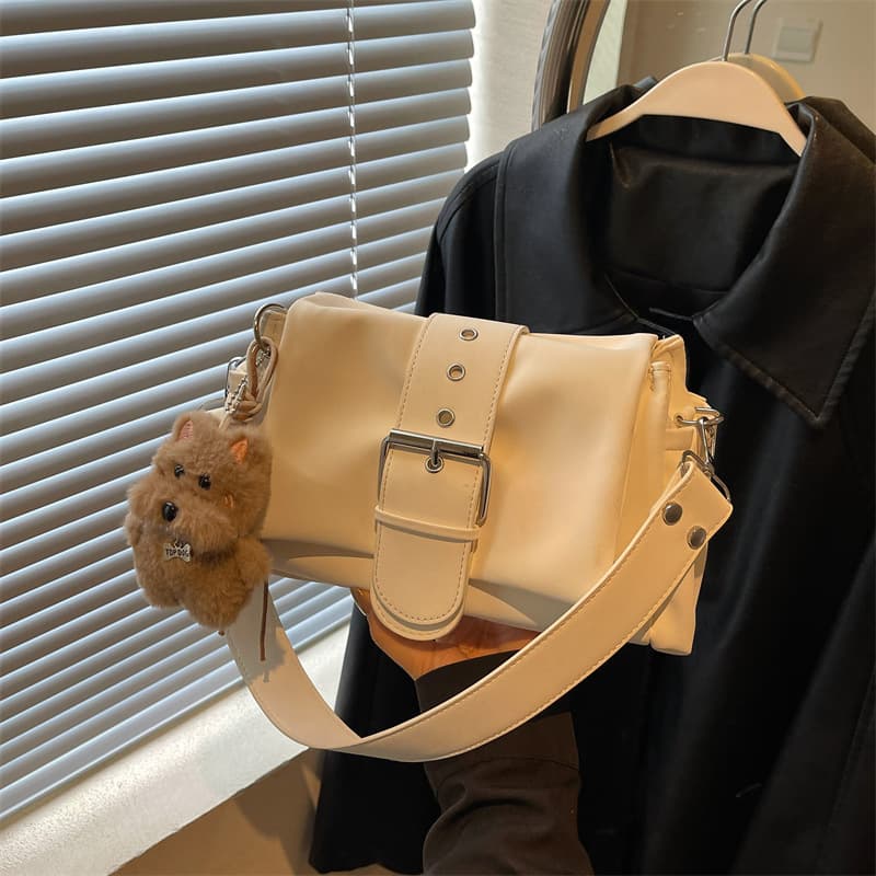 Korean Minimalist Relaxed Shoulder Underarm Bag Commuter Baguette Bag 2026 Fall New Crossbody Pillow Bag
