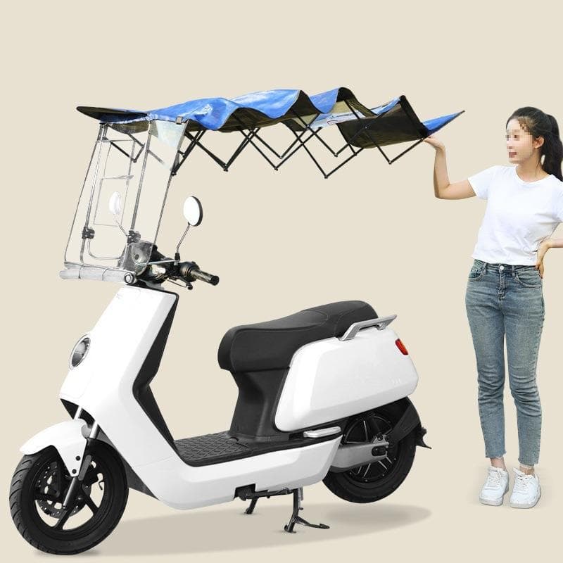 Detachable Sunshade Source Electric Scooter Rain Cover New Sunscreen Rainproof No Installation Retractable Motorcycle