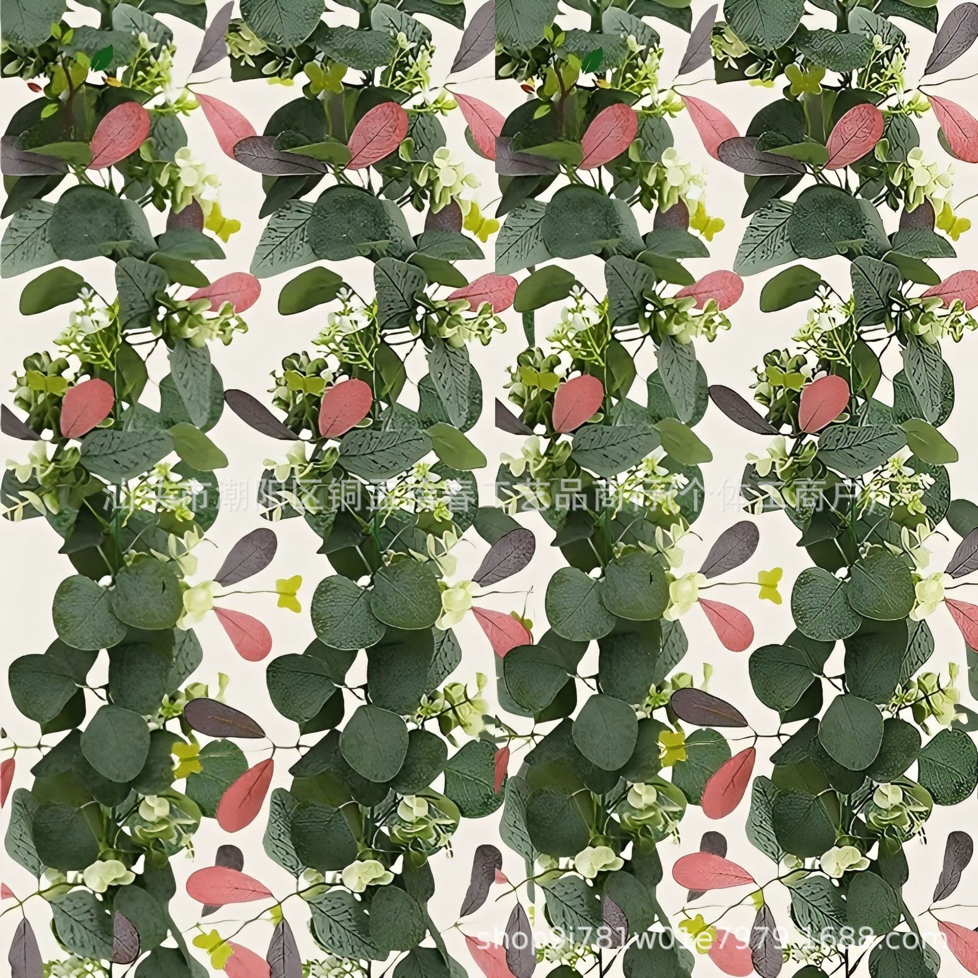Cross-border American Spring 180CM Encrypted Simulated Eucalyptus Rattan Eucalyptus Leaves Rattan Vine Butterfly Vine