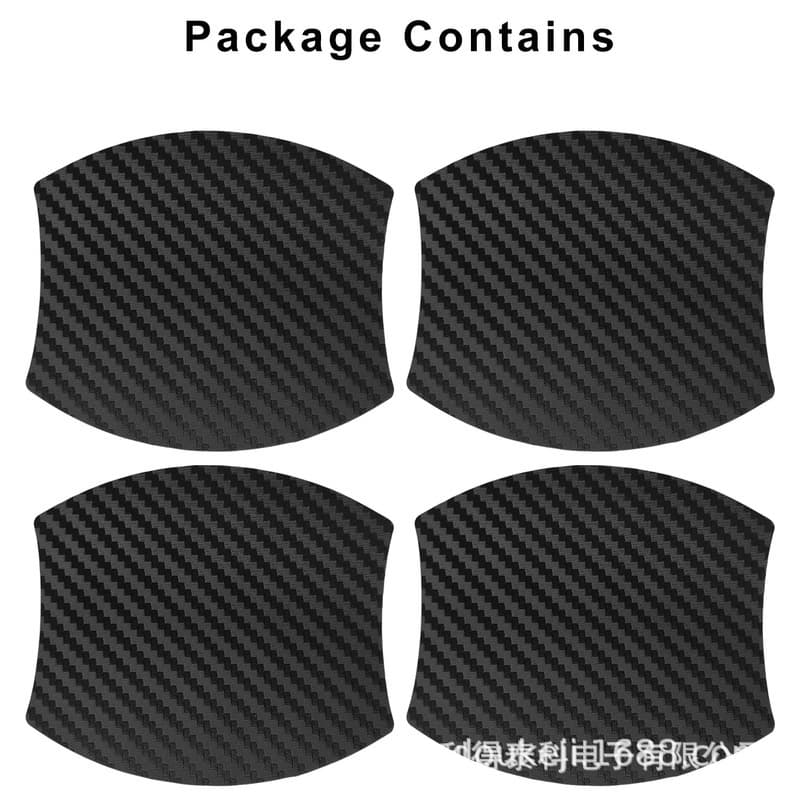 General Motors Carbon Fiber Magnetic Door Bowl Sticker Door Handle Magnetic Suction Protective Film Anti-Scratch Sticker - Cross-border Trade