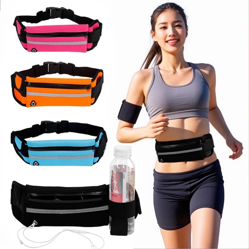 Women's Sports Waist Bag 2024 New Multi-functional Fitness Waterproof Men's Outdoor Coin Purse Belt Morning Run Portable