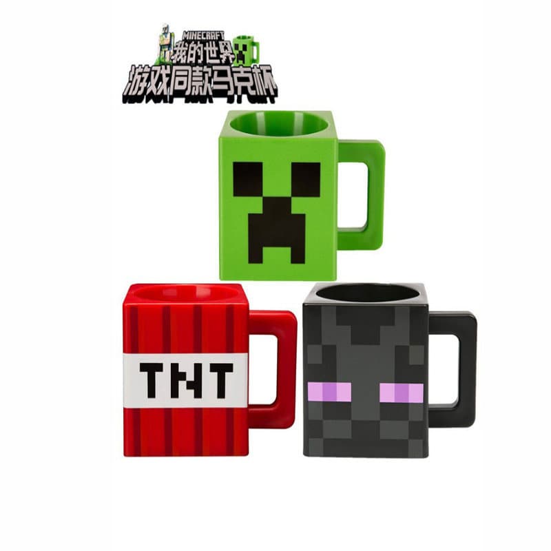 Minecraft Mug Ender Man TNT Creeper Cup Game Merchandise Kids Water Cup