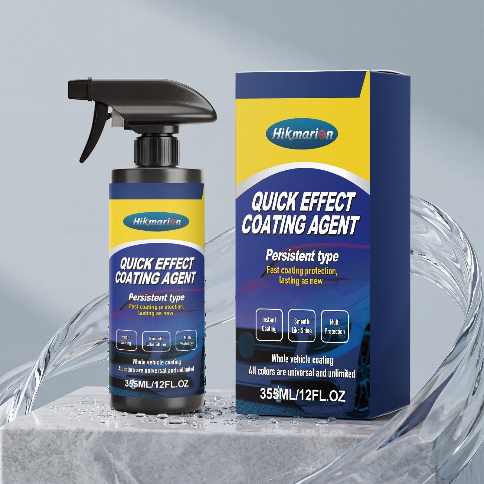 Hikmarion Ceramic Car Coating Spray Car Body Paint Protection Hydrophobic Anti-fouling Polishing Renovation Care