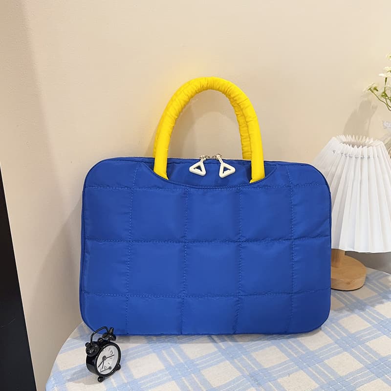 15.6-inch Casual Cute Thickened Laptop Bag for Women, Large Capacity Versatile Tablet Sleeve, Compatible with Apple Lenovo