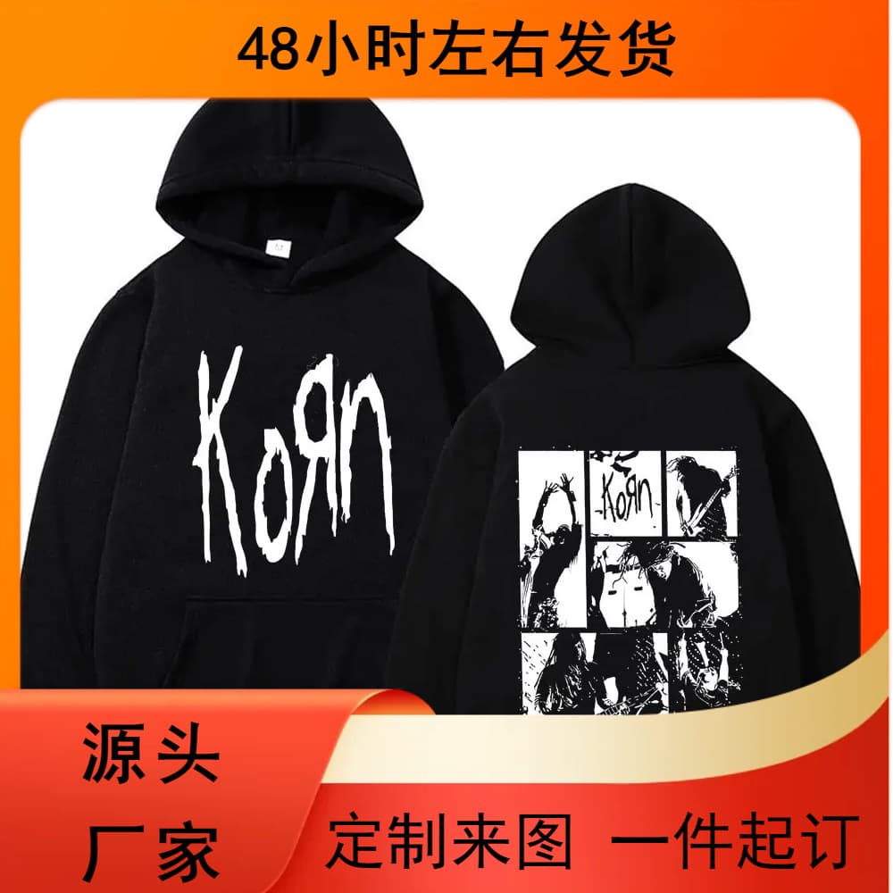 Alternative Metal Rock Band Cohen Double-Sided Pattern Sweatshirt Men's Gothic Retro Pullover Sportswear Men's Sheep