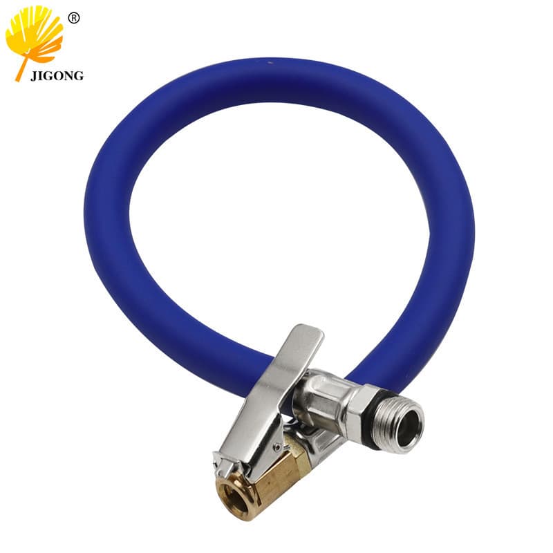Car Tire Rubber Tube Inflator Nozzle Bicycle Electric Vehicle Tire Inflation Tire Pressure Tube Air Pressure Gauge Extension Accessories