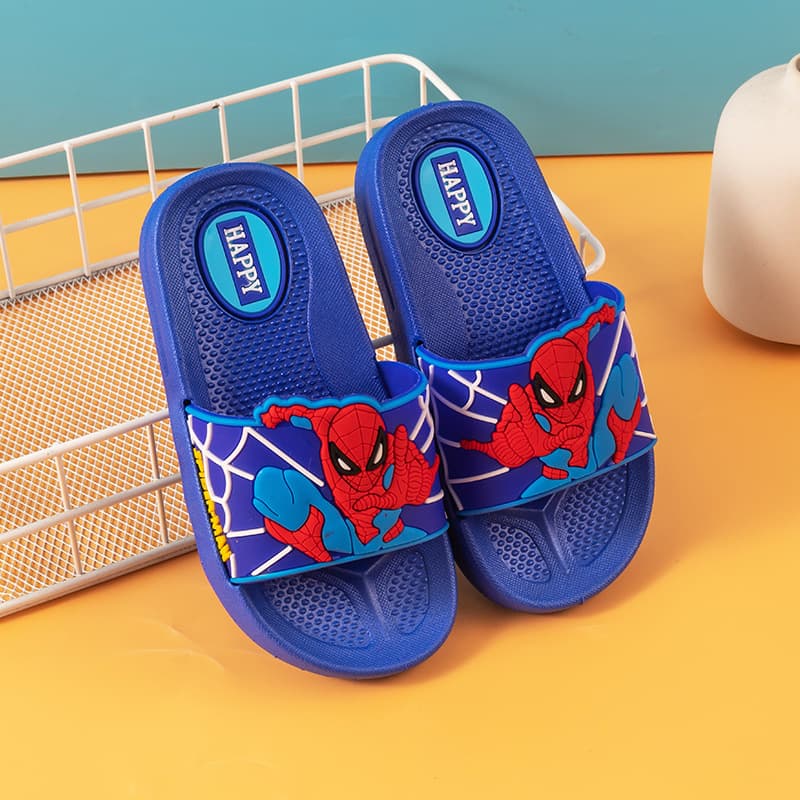 Children's Slippers Boys Summer Spider-Man Non-Slip Soft Sole Indoor Home Boys' Summer Sandals