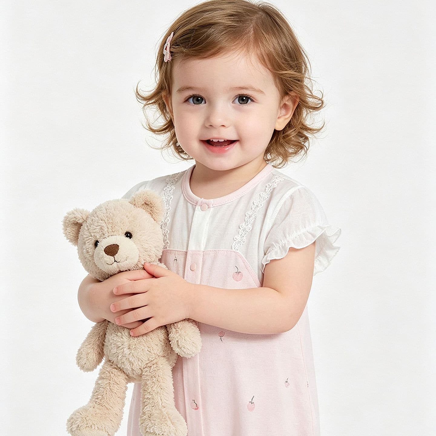 Baby Jumpsuit Summer Strawberry Patchwork Thin Short-Sleeved 0-1 Year Old Newborn Baby Girl Air-Conditioned Clothing Crawling Suit