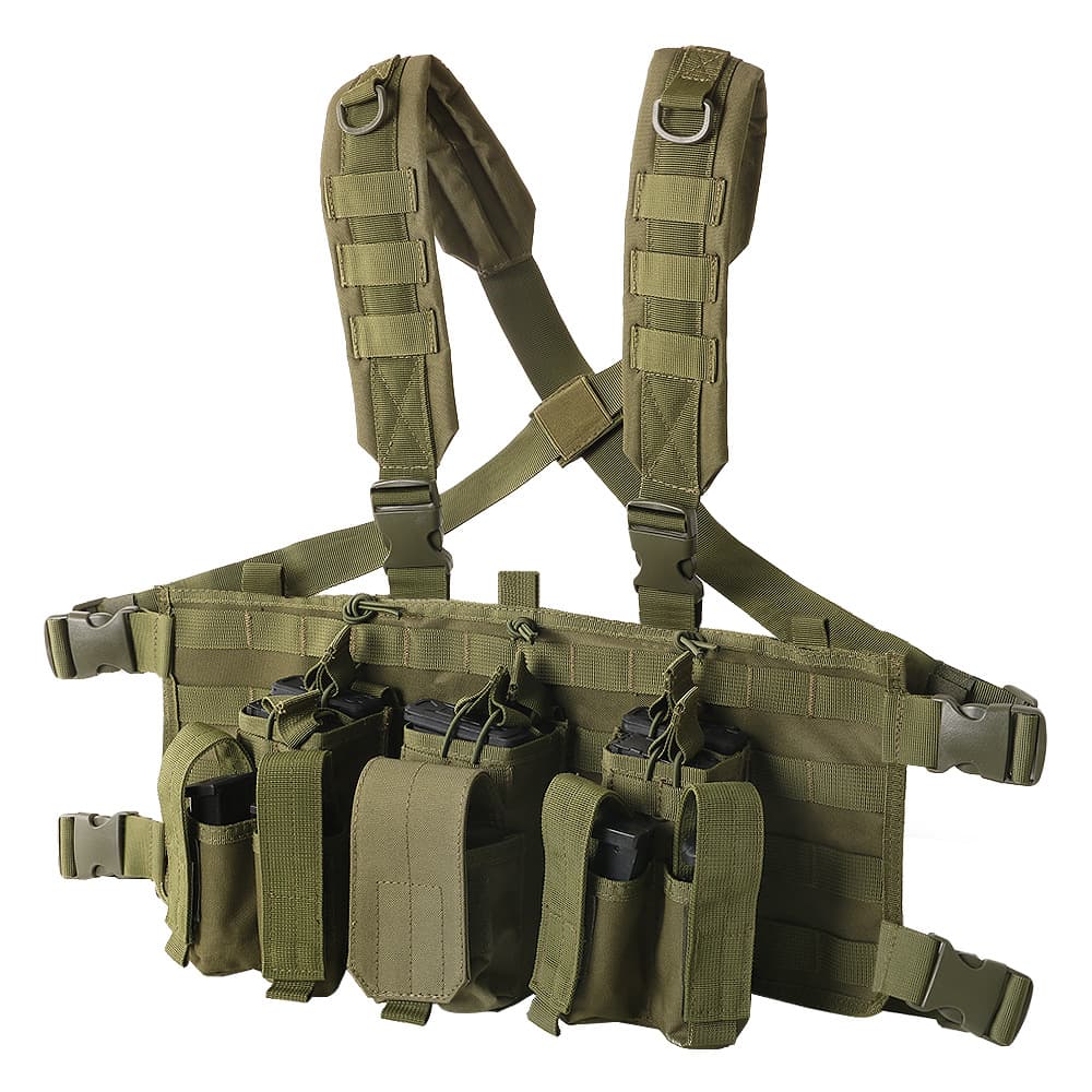 Tactical vest chest hanging waterproof portable military fan training tactical vest men's cycling lightweight armed accessories