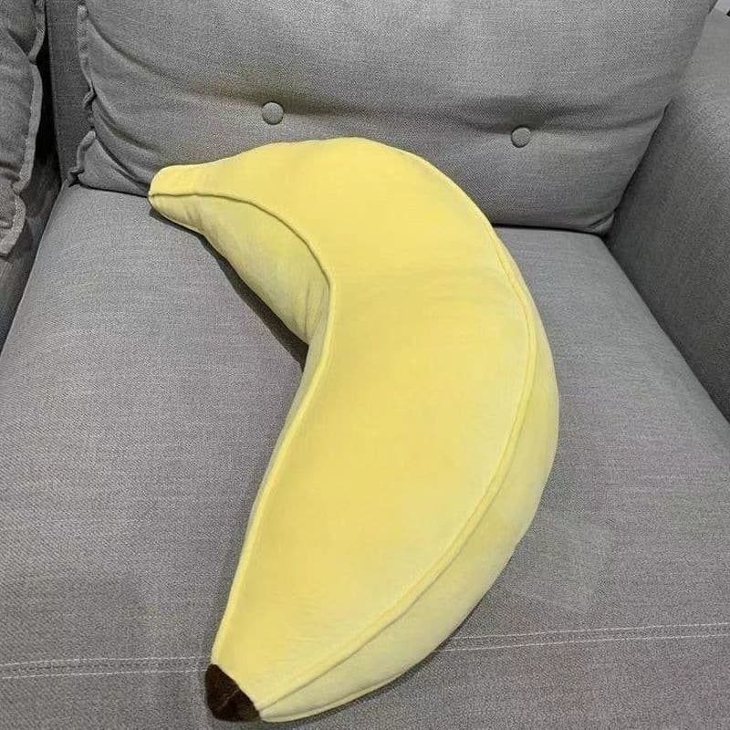 Ins Banana Pillow Cute Plush Toy Japanese Style Soft Pillow Creative Banana Shaped Long Pillow Bed Headrest