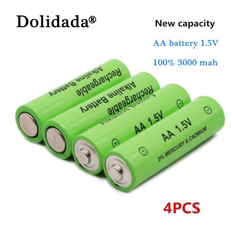 Alkaline Rechargeable Battery Industrial Grade AA 1.5V Rechargeable Alkaline Toy Battery 4-Pack