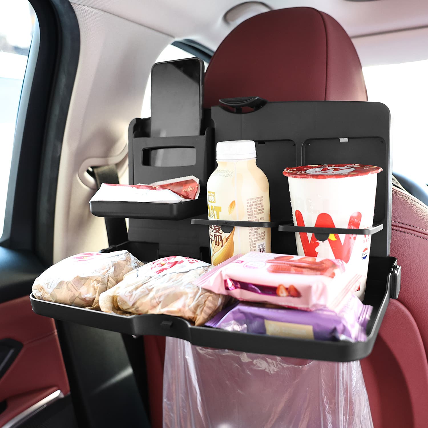New car rear small table folding table in-car dining table universal rear seat dining table car dining tray