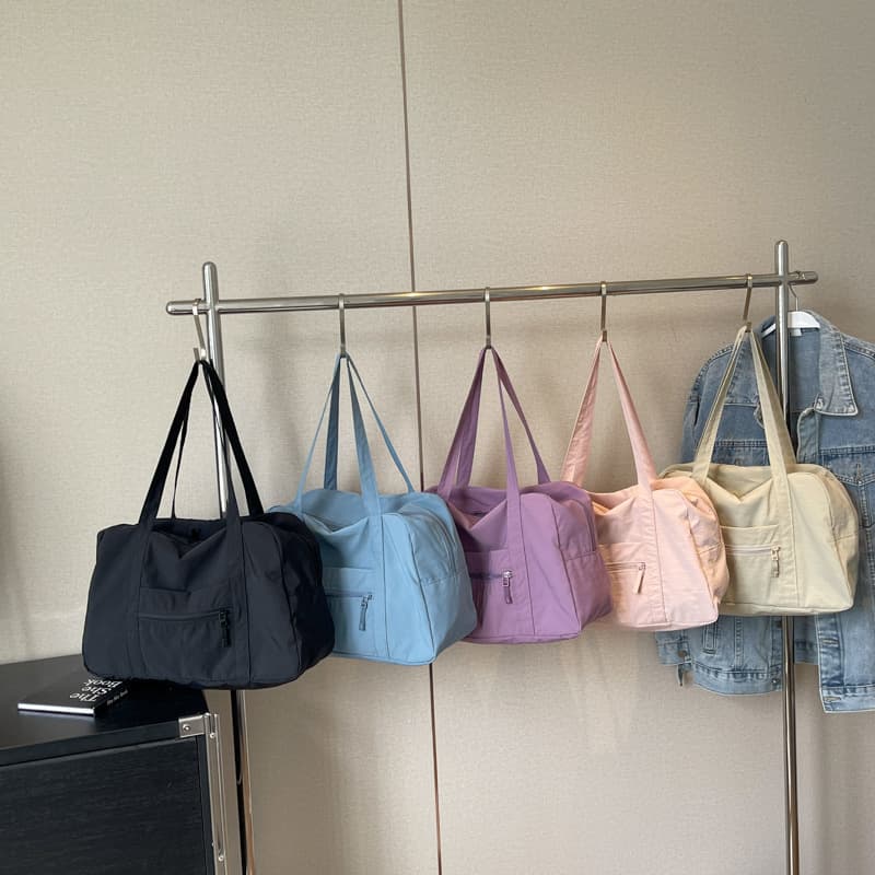 Women's Casual Simple Lightweight Shoulder Bag 2024 Spring and Summer New Large Capacity Korean Style Travel Trendy Bag