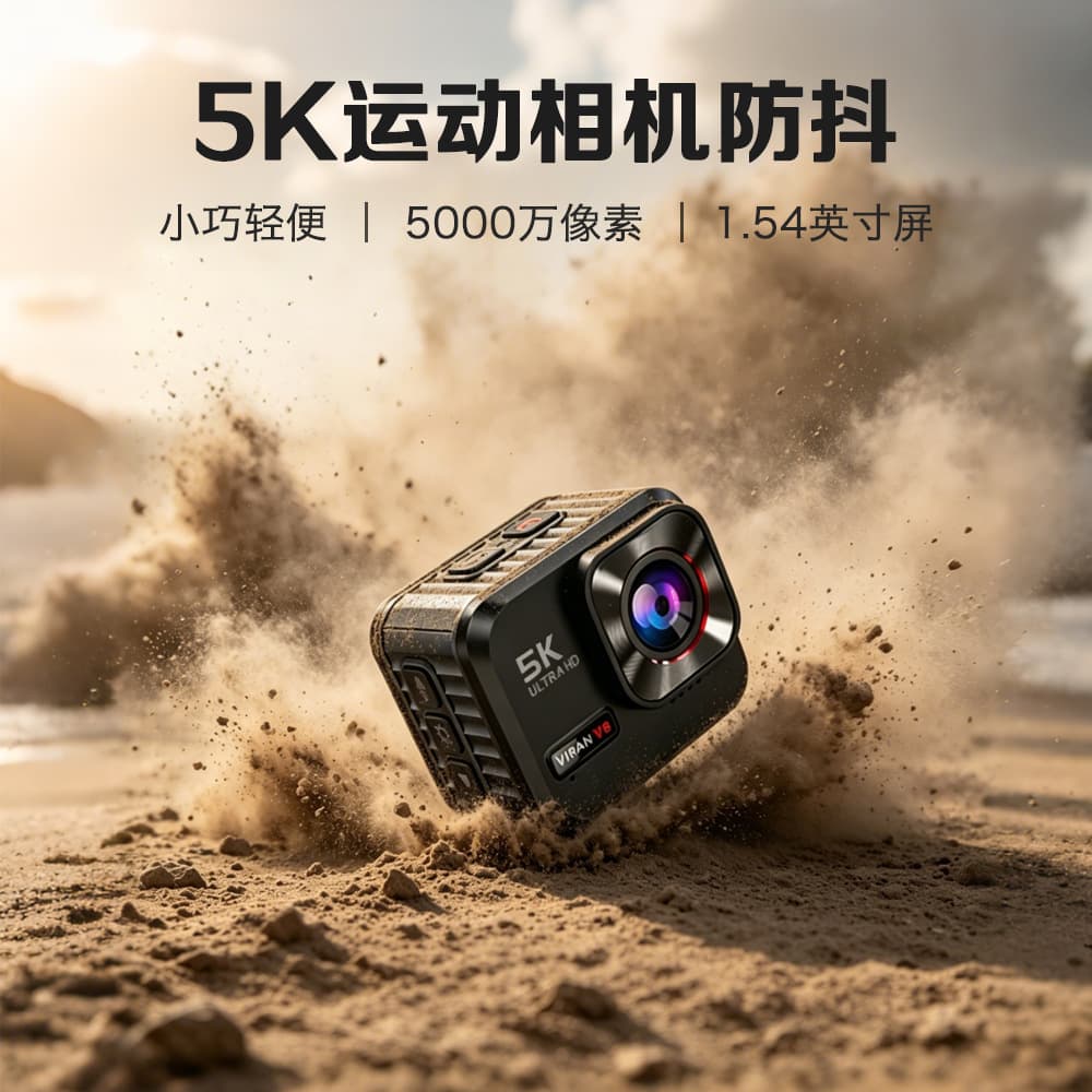 5K Action Camera Cycling Motorcycle HD Action 1080P Pet Recorder Thumb Camera Portable Camera