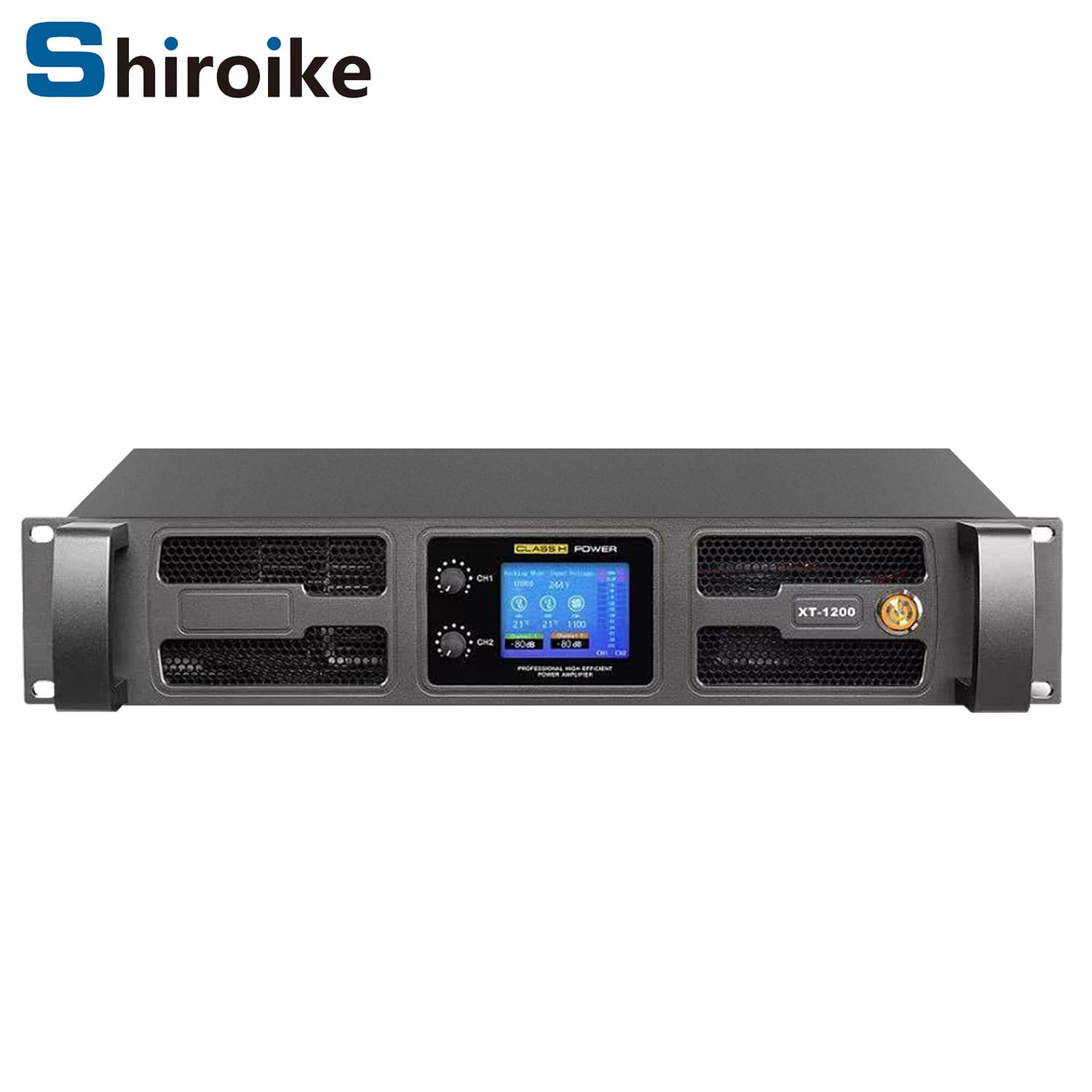Professional High-Power Amplifier Stage Concert KTV Amplifier 1200W*2 Channel Power Amplifier