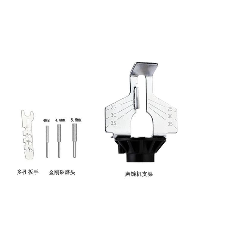 Small Electric Grinding Rack Chain Grinder Scale Grinding Tool Electric Grinding Chain Attachment Accessories Grinding Sawtooth Aircraft Head