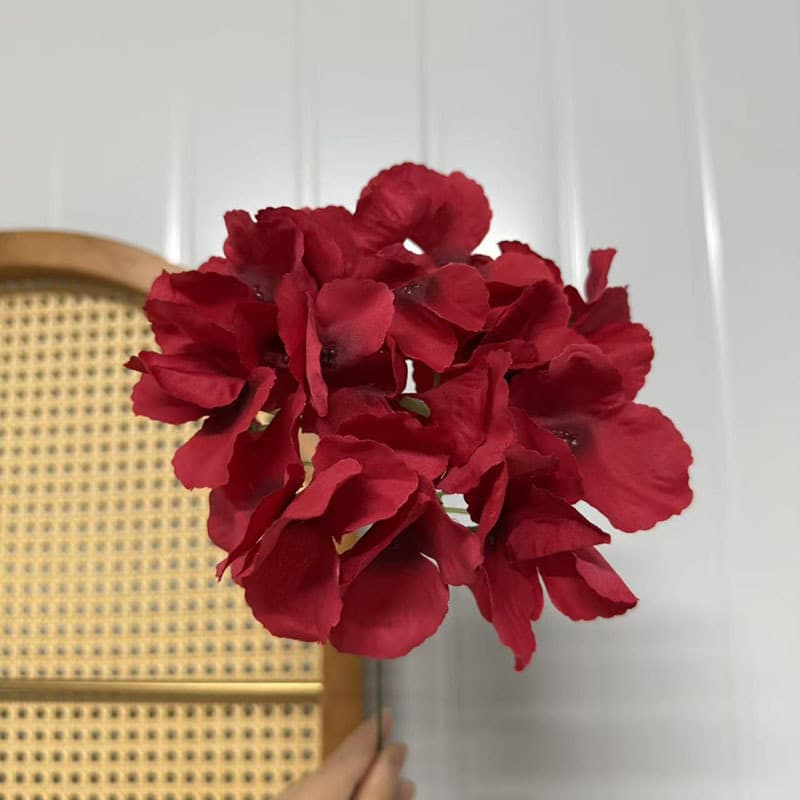 Wholesale Red Artificial Wedding Flowers Wedding Hall Decoration Fake Flowers Bridal Room Arrangement Bedside Table Flowers Hotel Ceiling Flowers