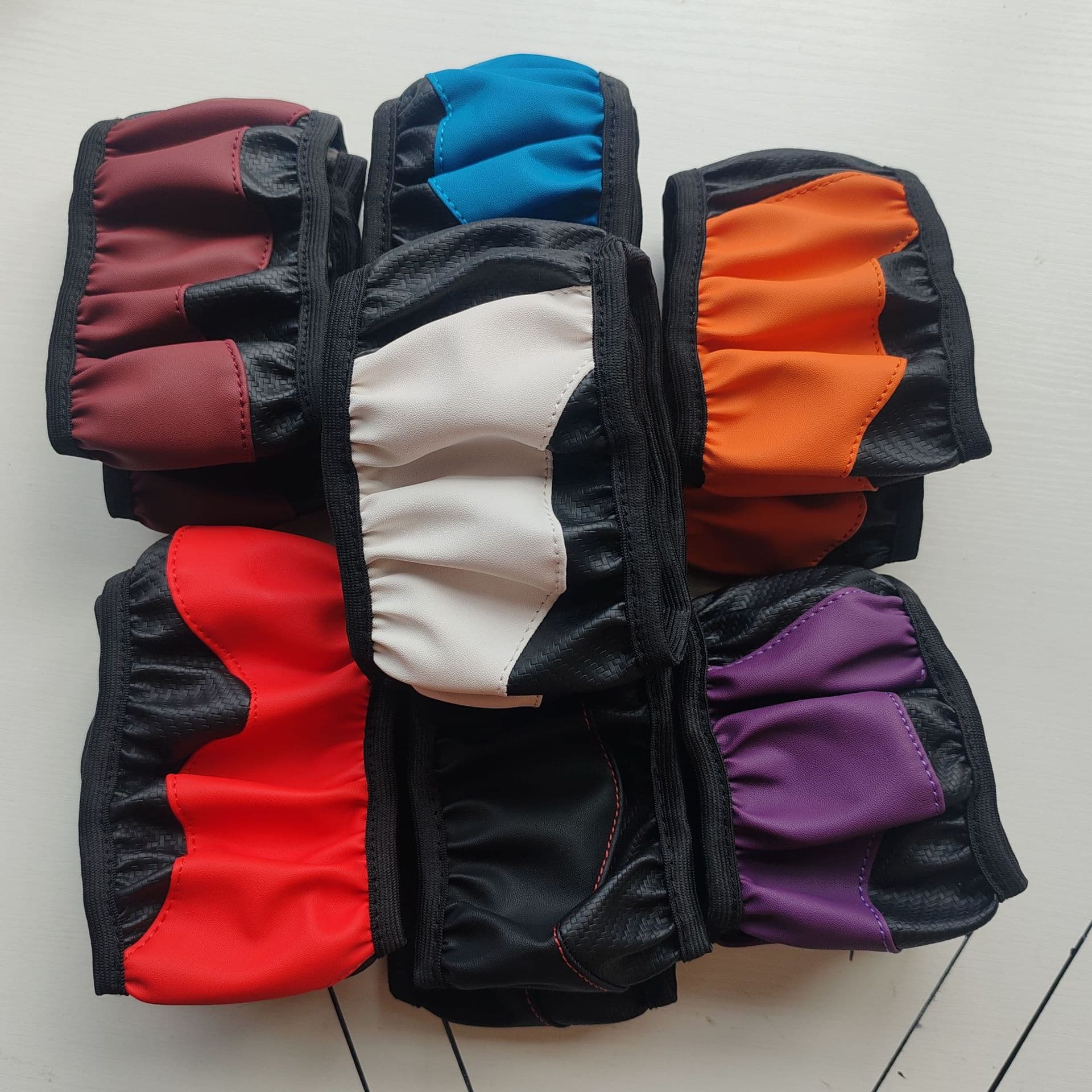 No inner ring elastic steering wheel cover car steering wheel cover elastic brazing handle cover straight hair