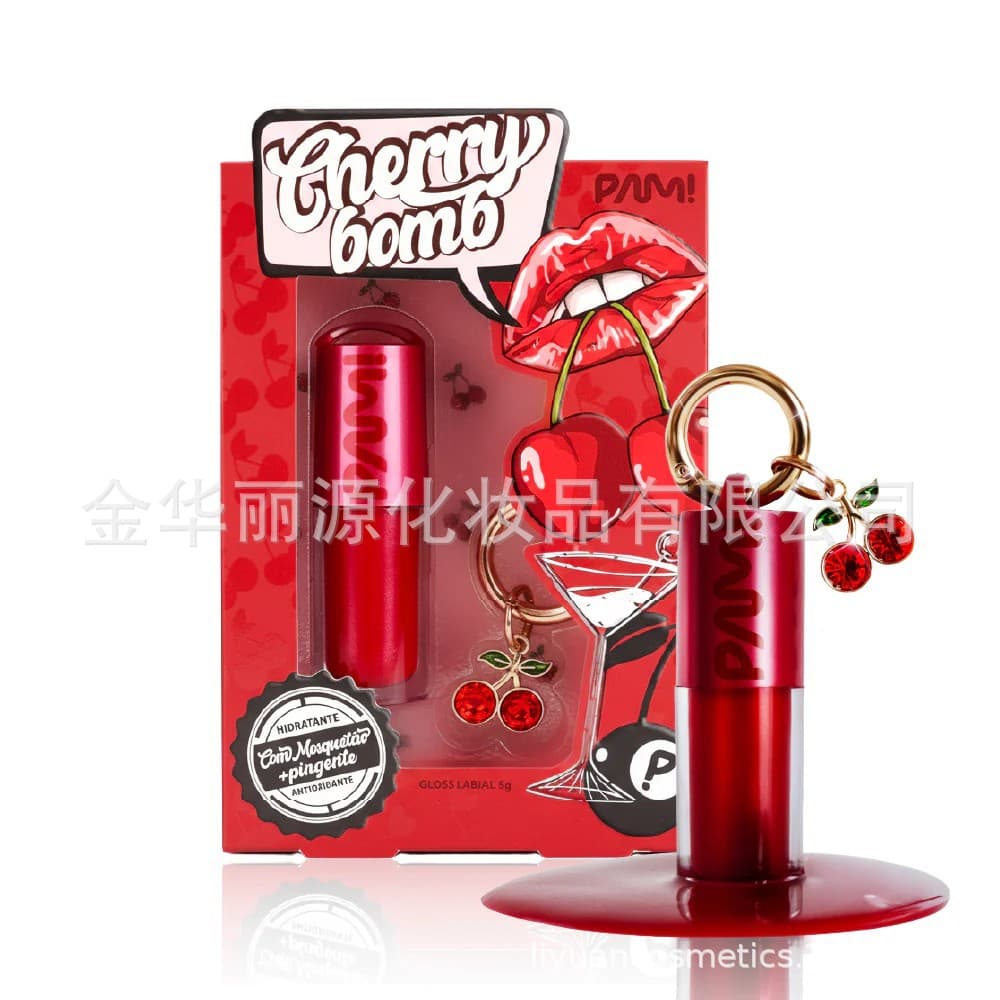 NEWEST Lip Gloss GLOSS LABIAL CHERRY BOMB PAM BY PAMELLA Cherry Lip Gloss