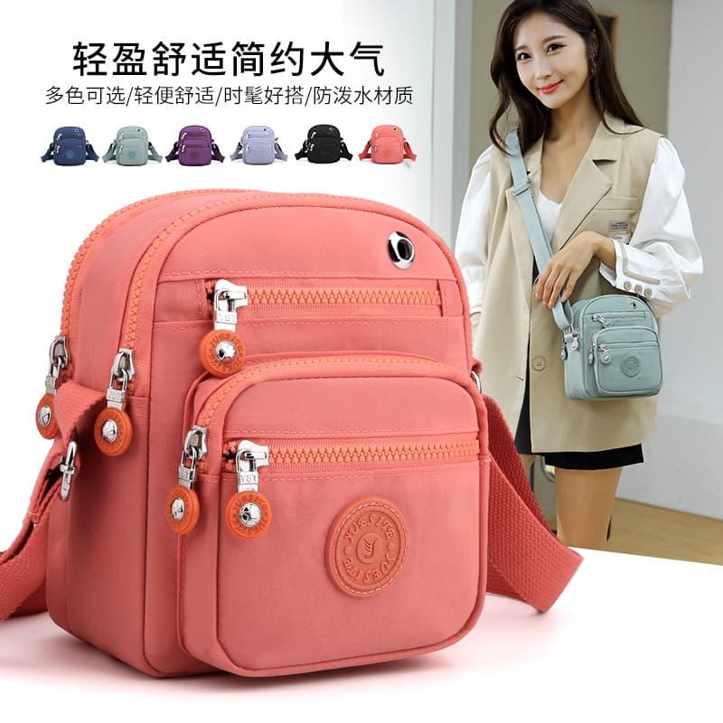 Small square bag crossbody bag small square bag crossbody small backpack simple outdoor commuting coin purse multi-compartment small square bag