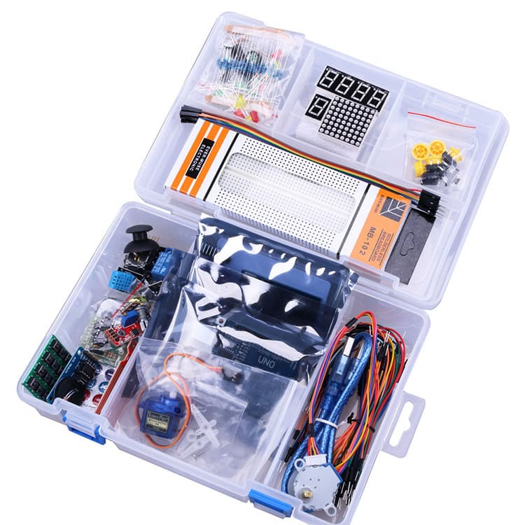 Uno R3 Learning Kit Beginner Set Stepper Motor RFID Breadboard Kit Electronic Components Development
