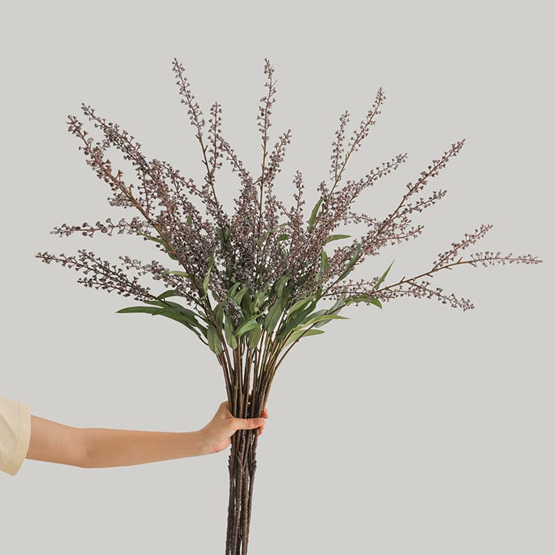 B&B ornaments simulated rice fruit acacia fruit home model room flower arrangement decoration simulated 3-pronged salted fruit artificial flowers