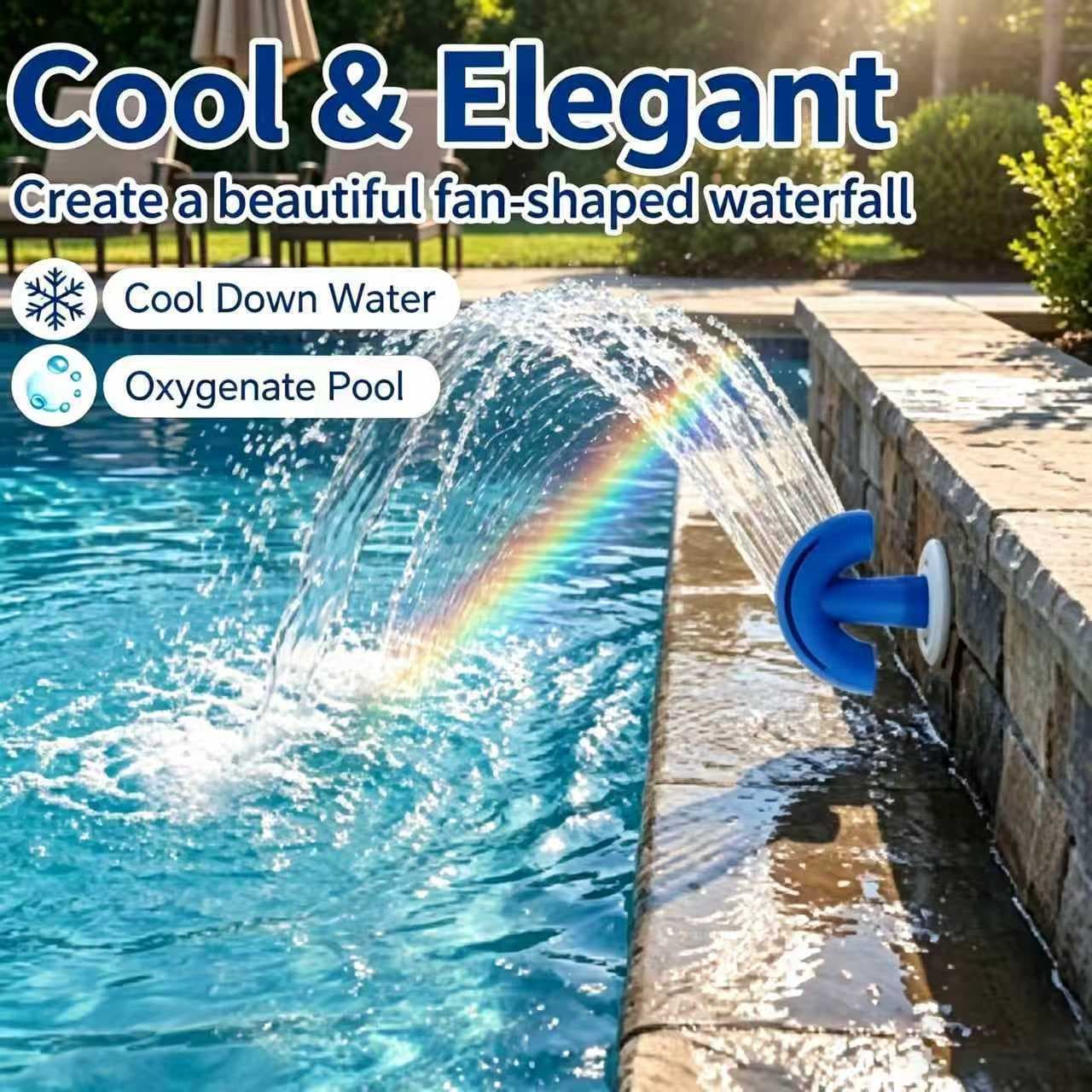 Cross-border new product Aerator 3/4 inch universal swimming pool aeration fountain pool creating waterfall spray