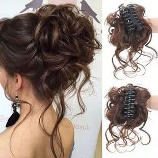 Hair Clip Claw Clip Bun Maker Voluminous Natural Ponytail Extension Hair Ring
