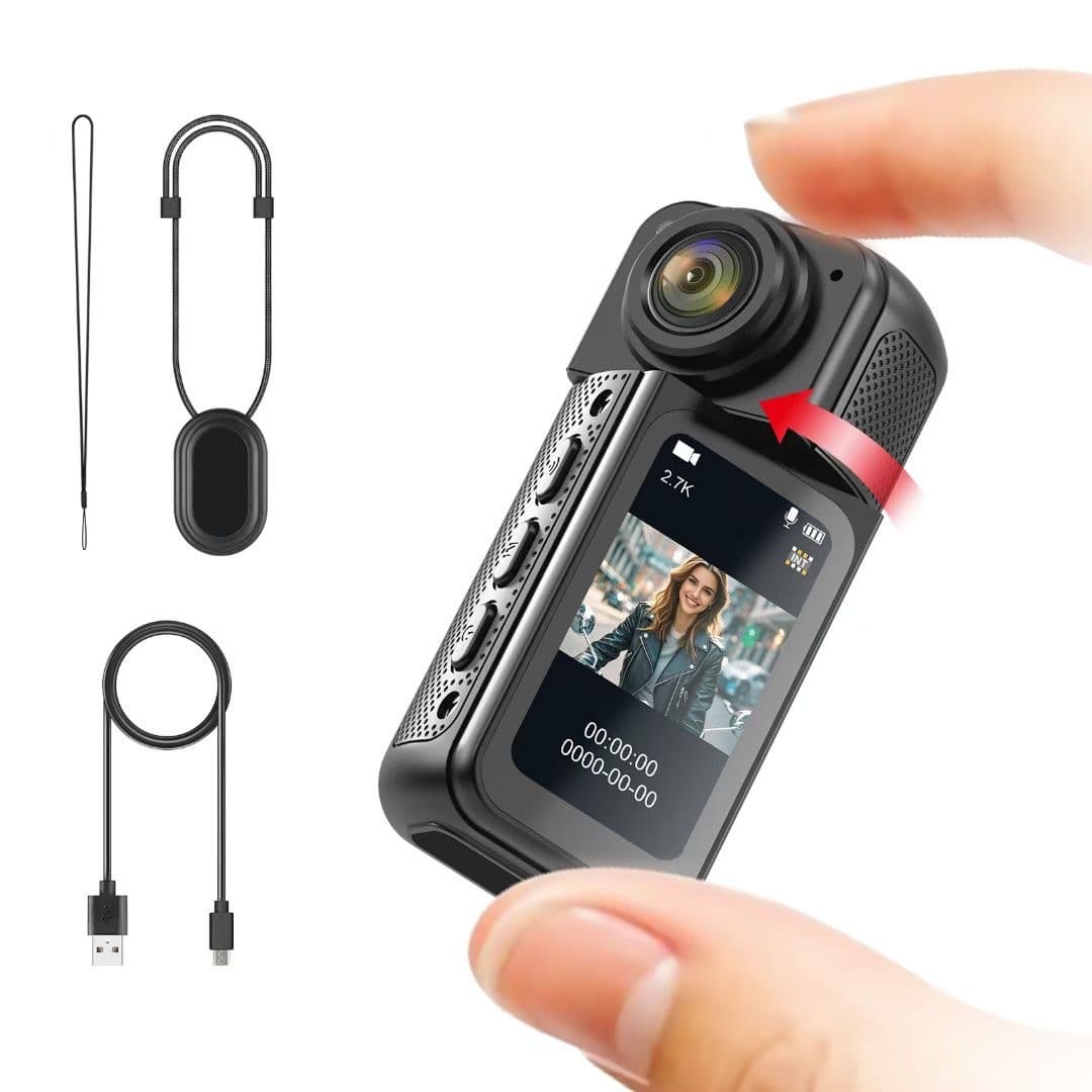 Ultra-Long Battery Life Thumb Action Camera Pet WiFi Camera HD First-Person View Pocket DV