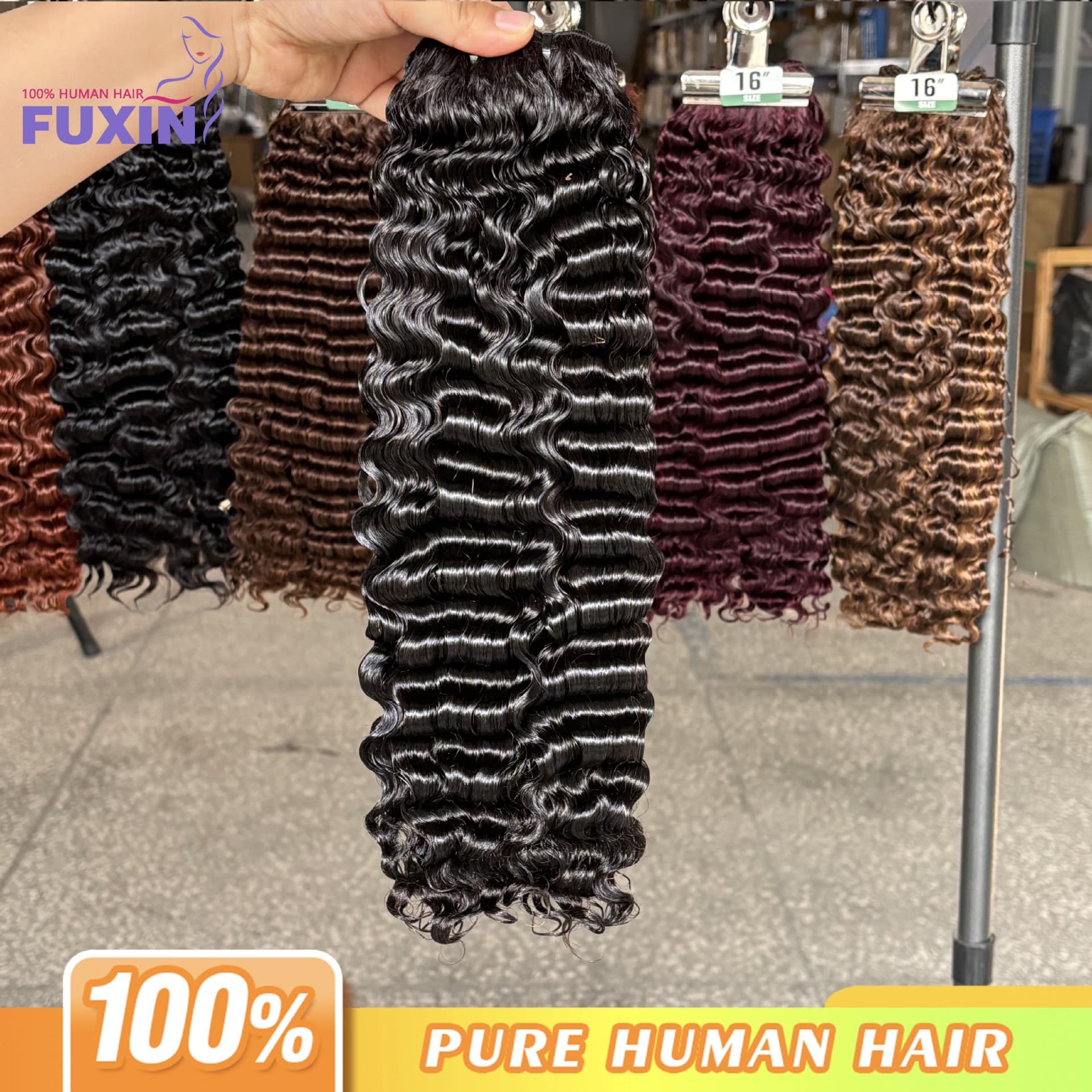 Burmese Curly Human Hair Weft Vietnamese Human Hair Human Hair Export Wig