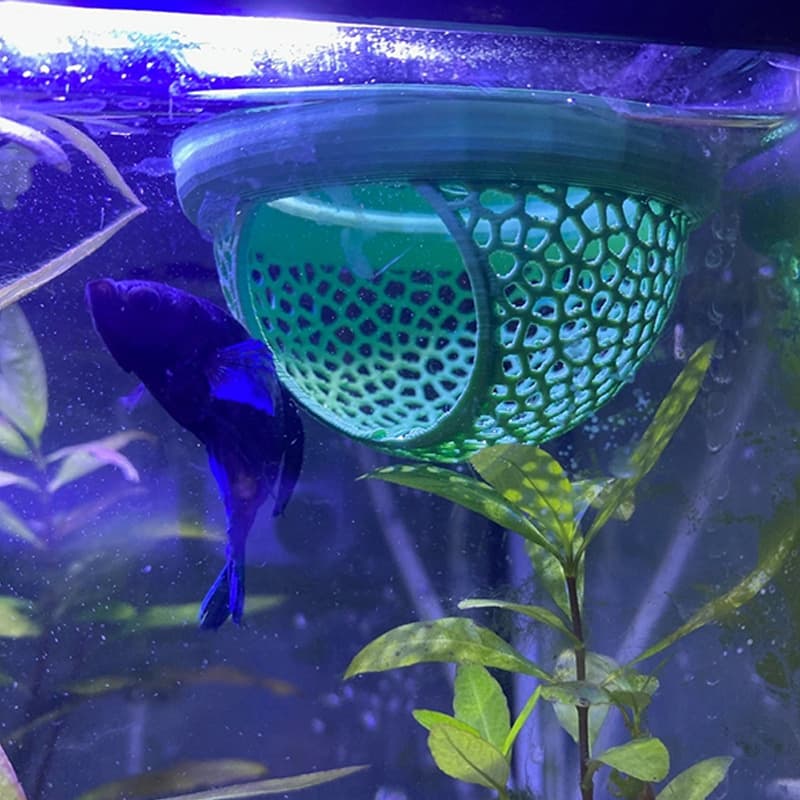 Cross-border popular Fish Rest Area fish tank floating feeding circle shelter house aquascape fish rest area