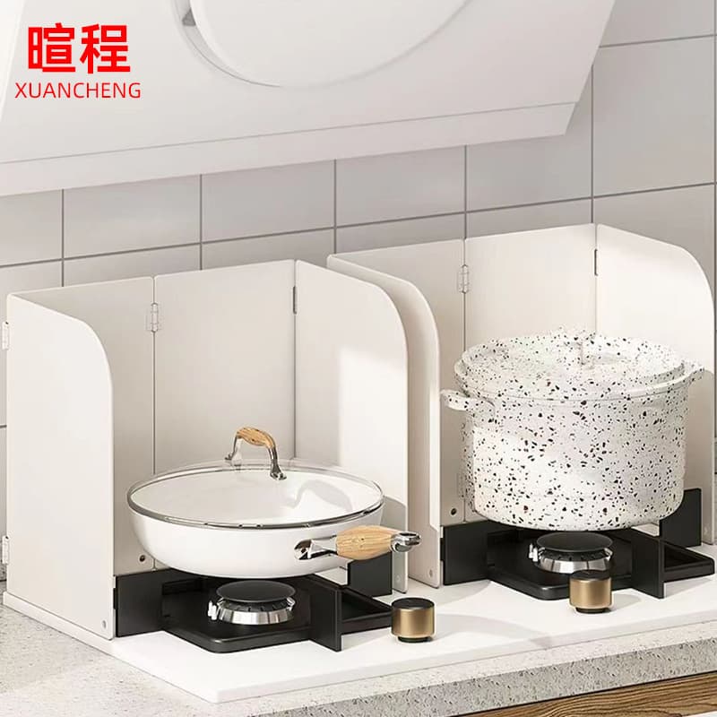 Kitchen Oil Splash Guard, Stove Splatter Screen, Foldable Heat Shield for Cooking