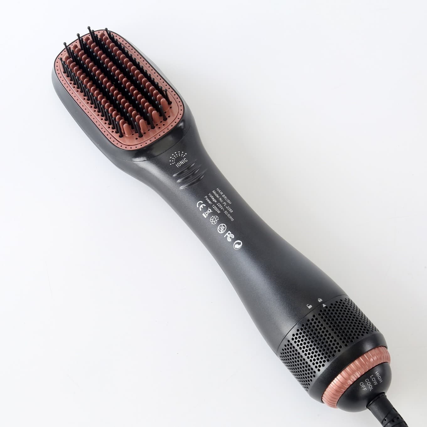 New Cross-Border Electric 3-in-1 Hair Dryer Hot Air Styling Brush Blower Comb Curling Iron