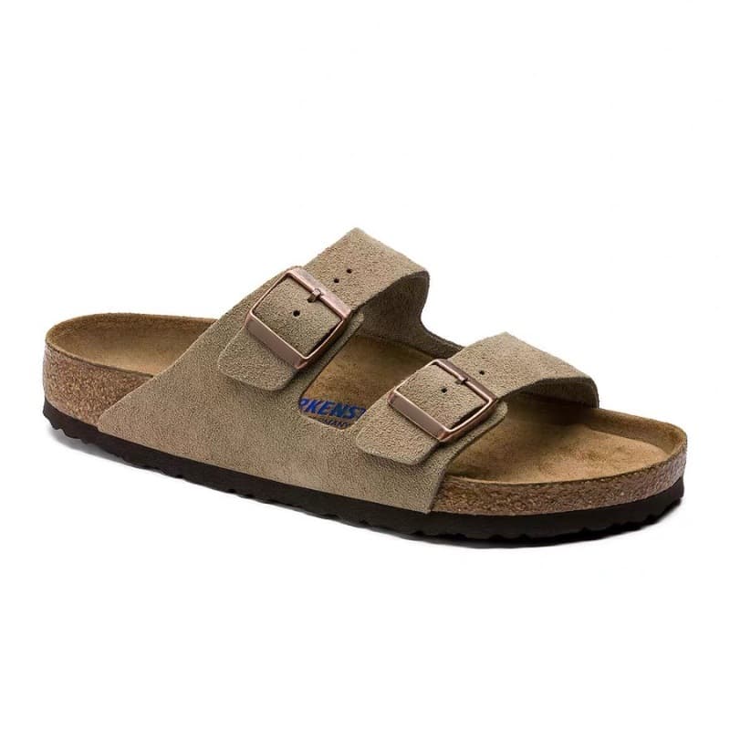 BK Birkenstock Unisex Cowhide Suede Soft Sole Double Buckle Sandals Slippers Original High-Quality Drop Shipping
