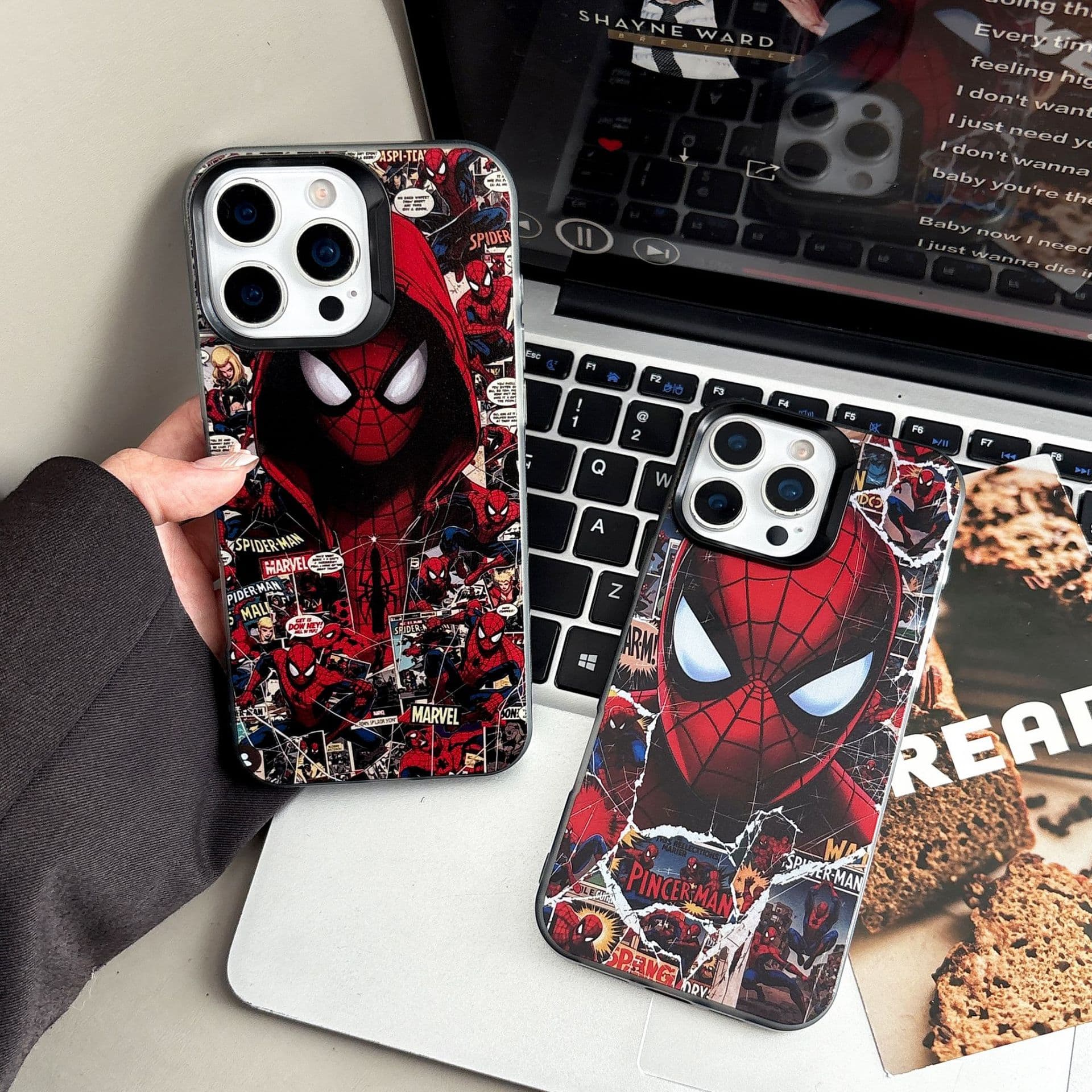 Spider-Man design compatible with iPhone 16 Pro Max, premium soft case for iPhone 15/14/13, new iPhone 17 Pro, men