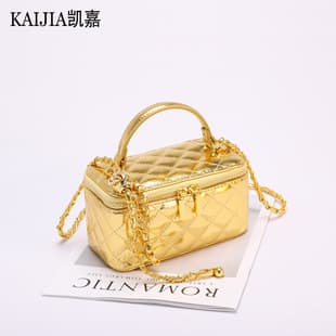 New Women's Crossbody Bag Quilted Chain Bag Fashion Stitched Thread Chanel-Style Box Handbag Trendy Shoulder Bag