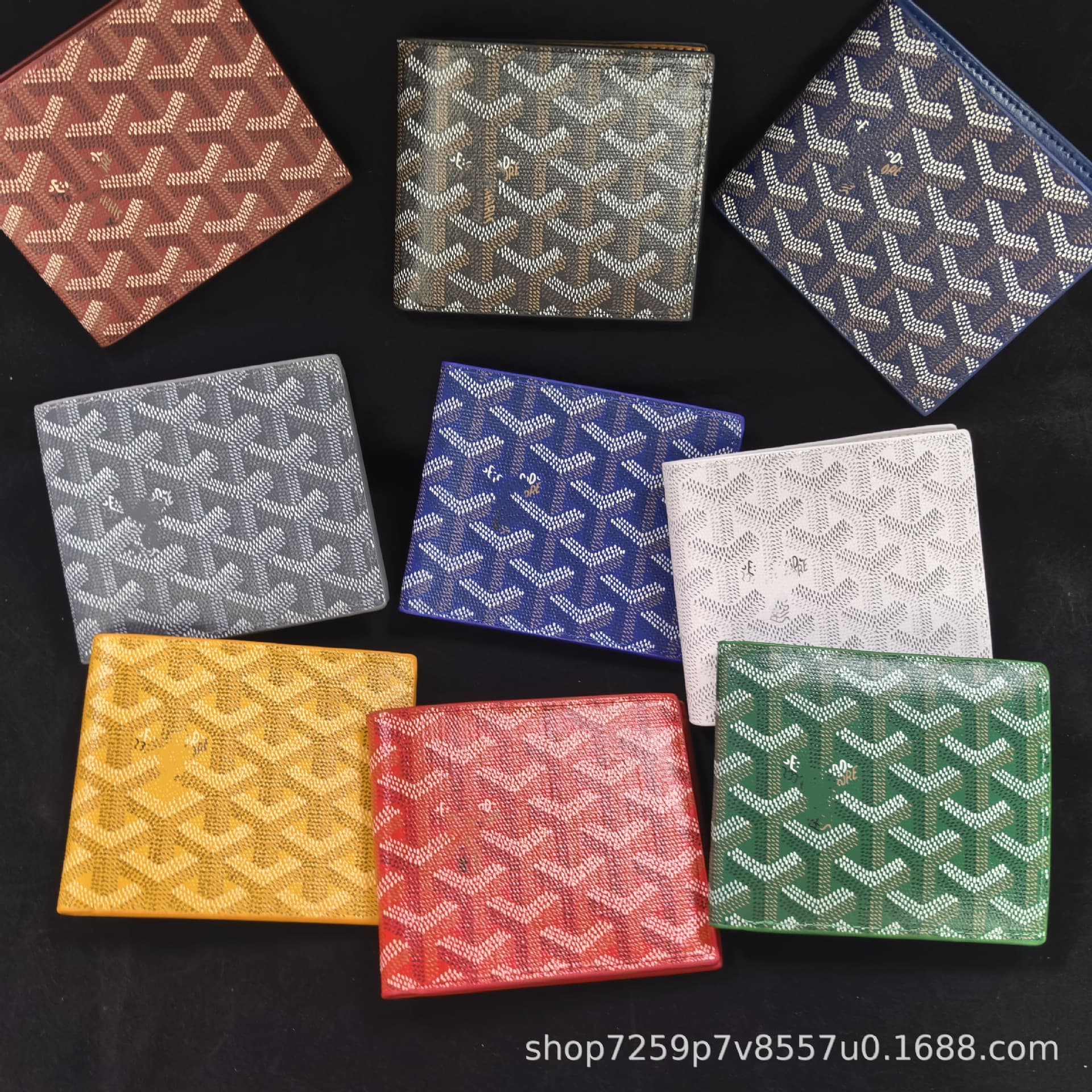 In-Stock New Elegant Dog-Tooth Pattern Wallet for Men and Women, Multi-Card Slot Wallet, Popular in Europe and America, Fashionable Card Holder