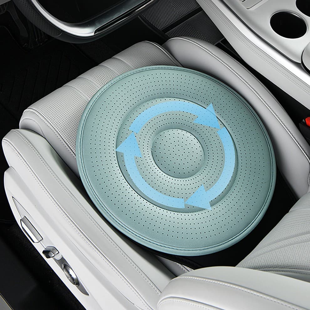 Car Interior 360 Swivel Car Cushion, All-Season Multi-functional Portable Seat Pad for Elderly and Pregnant Women