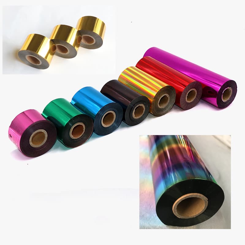 Electroplated Aluminum Black, Green, Blue, Bronze, Purple, Rose Gold, Rose Red Multicolor Hot Stamping Foil for Paper Lamination and Plastic Stamping