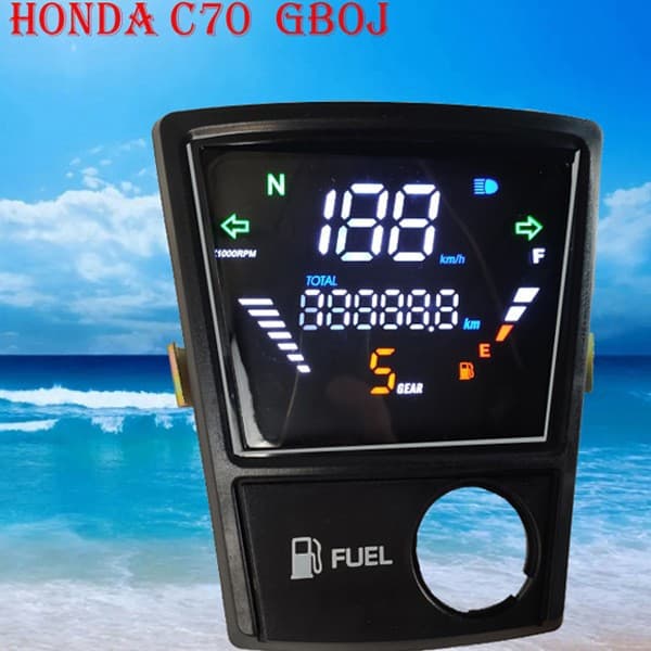 Suitable for Honda C70(GB0J) digital odometer assembly Jialing Sanshui 70 electronic odometer liquid crystal instrument drop shipping