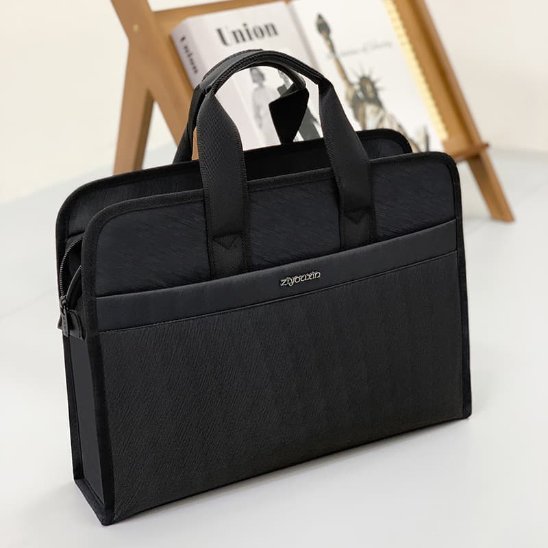 Ziyouxin 848 Men's Briefcase Customizable Tote Bag Conference Bag Business Document Bag with Cup Holder