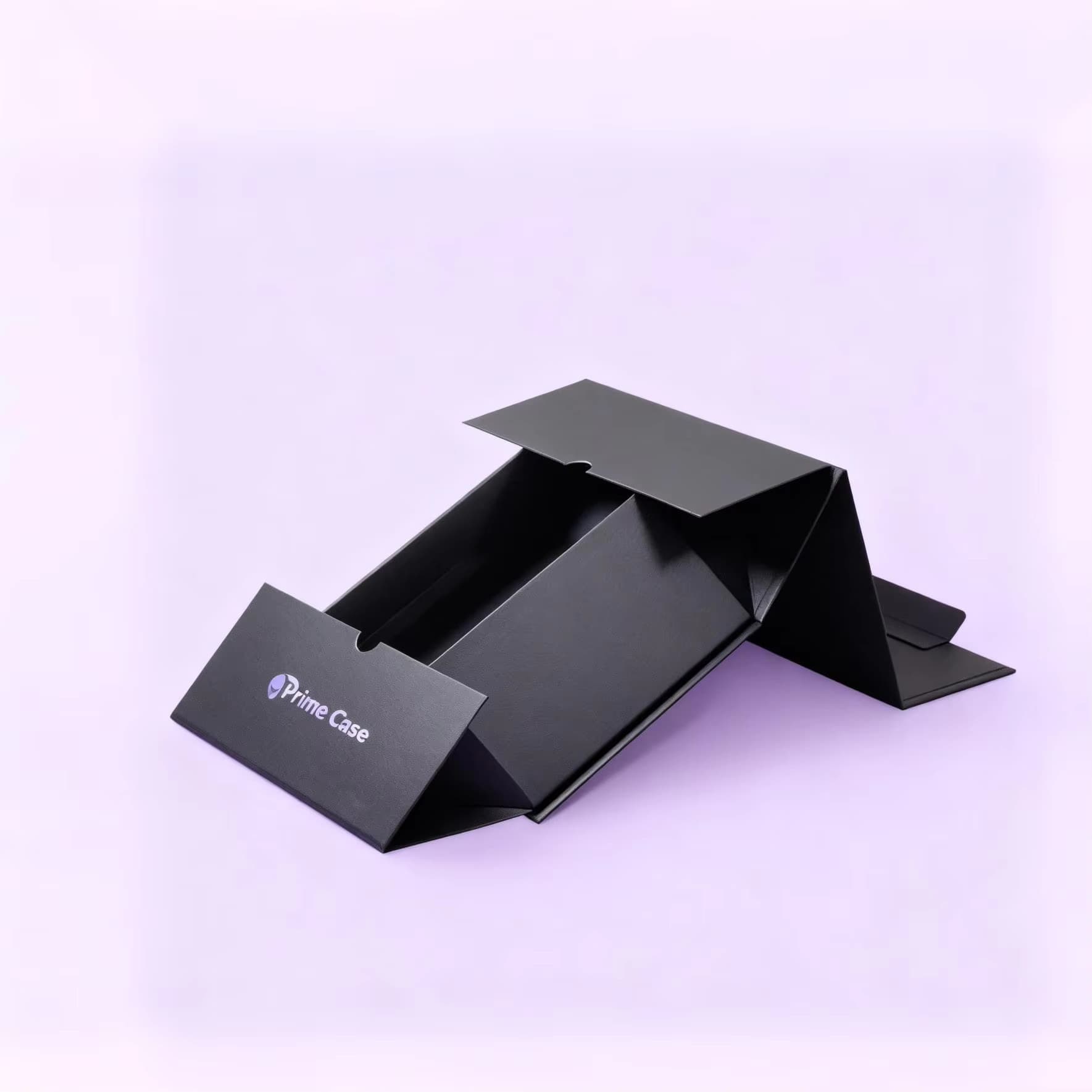 Customized Foldable Magnetic Closure Lid Gift Packaging Paper Box with Transparent Window for Empty Perfume Bottles